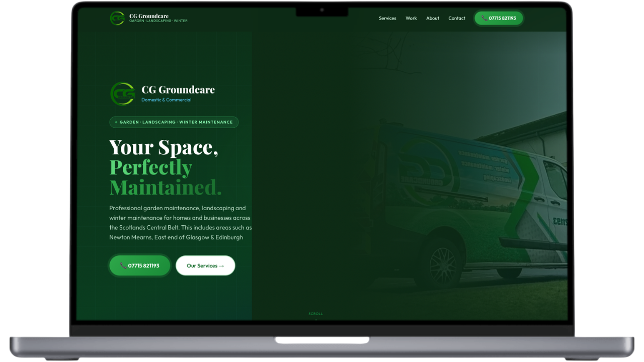 CG Groundcare desktop